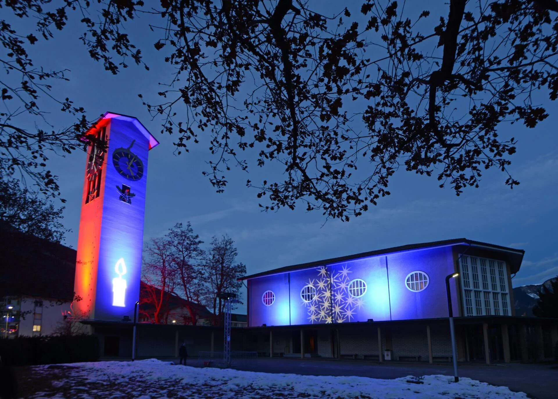 Comanderkirche Beleuchtung Advent Comanderkirche Beleuchtung Advent