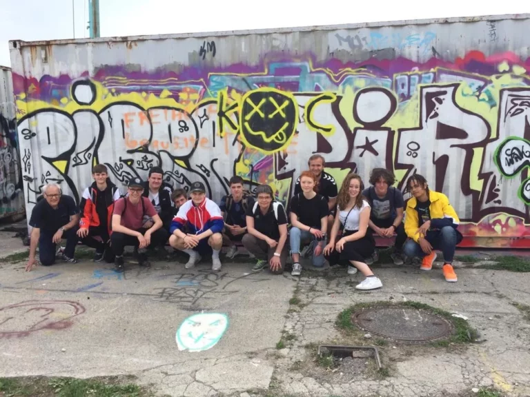Gruppenbild Konfirmandenlager 2019 Gruppenbild der Konfirmanden 2019 während des Konflagers in München.