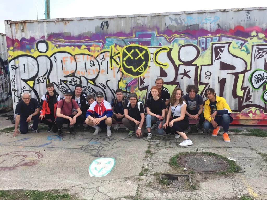 Gruppenbild Konfirmandenlager 2019 Gruppenbild der Konfirmanden 2019 während des Konflagers in München.