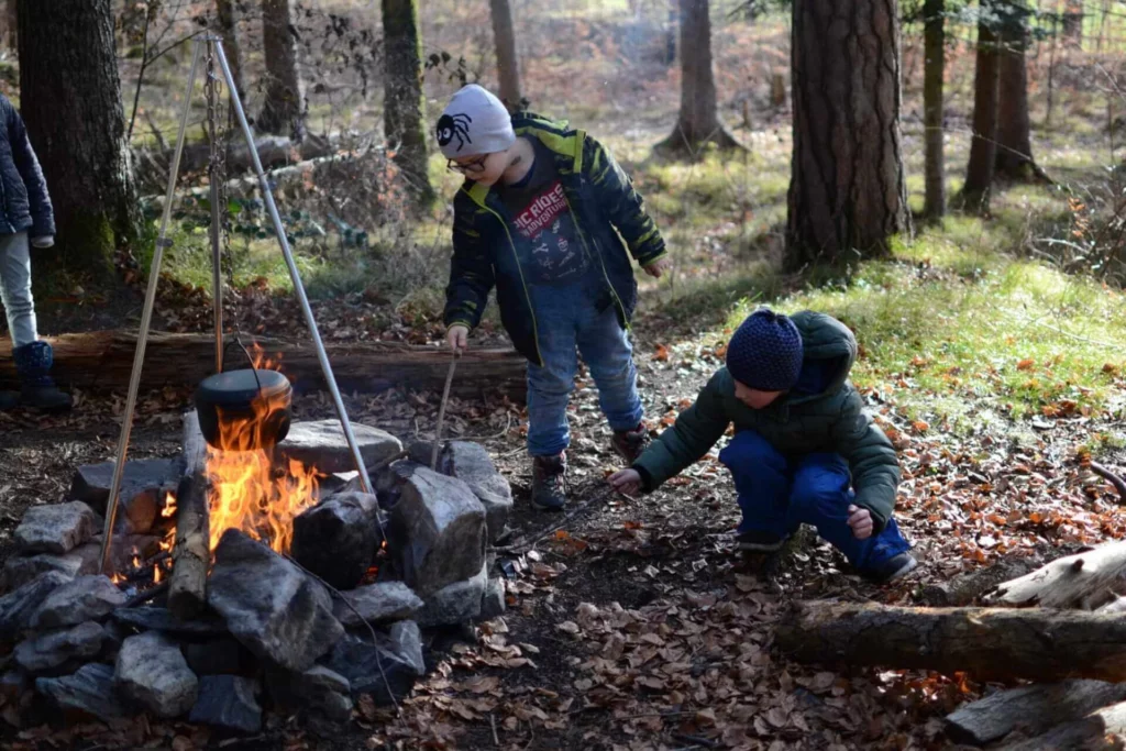 Schtriali Bandi am Grillen
