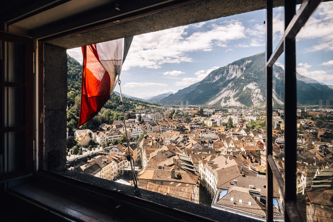 Blick aus der Turmstube der Martinskirche Blick aus der Turmstube der Martinskirche